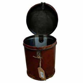 Bidone decorativo Alexandra House Living Marrone Ferro Stile artigianale 21 x 25 x 21 cm