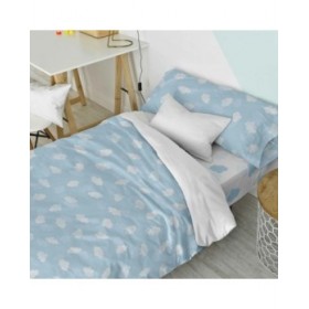 Set di copripiumino HappyFriday Basic Kids Azzurro Singolo 2 Pezzi