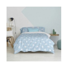 Set di copripiumino HappyFriday Basic Kids Azzurro Singolo 2 Pezzi