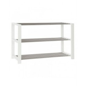 Scarpiera DKD Home Decor 8424001835041 Bianco Multicolore Argentato Legno Metallo 80 x 30 x 50 cm