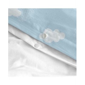 Set di copripiumino HappyFriday Basic Kids Azzurro Singolo 2 Pezzi