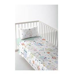 Bidone decorativo Alexandra House Living Azzurro Ferro Stile artigianale 25 x 35 x 25 cm