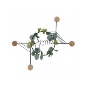 Appendiabiti da parete DKD Home Decor 8424001734528 Metallo 43 x 4,5 x 36 cm