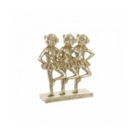 Statua Decorativa DKD Home Decor FZ-91957 Grigio Dorato Resina Rettangolare Coloniale Moderno Scimmia 23 x 9,5 x 24 cm
