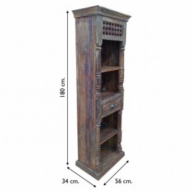 Scaffale Alexandra House Living Marrone Legno Riciclato 34 x 180 x 56 cm