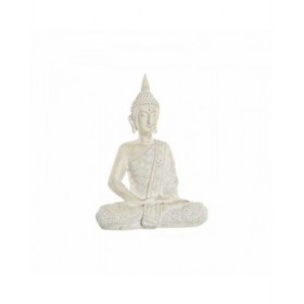 Statua Decorativa DKD Home Decor Buddha Bianco Resina (30 x 17 x 41 cm)