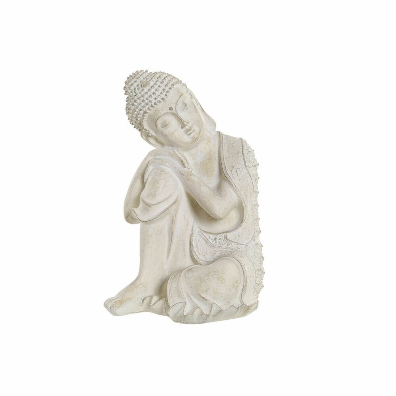 Statua Decorativa DKD Home Decor Grigio Buddha Resina (17 x 17 x 26 cm)
