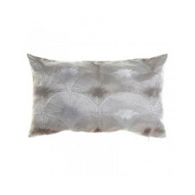 Cuscino DKD Home Decor Grigio Poliestere Alluminio Tradizionale