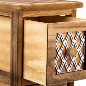Cassettiera Alexandra House Living Marrone Legno Legno di paulownia 26 x 61 x 22 cm