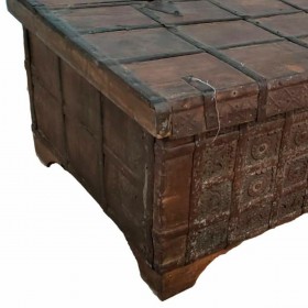 Baule Alexandra House Living Marrone Legno Riciclato 70 x 45 x 119 cm