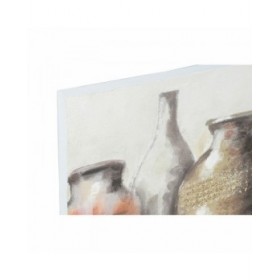 Quadro DKD Home Decor Tela 90 x 2,7 x 60 cm Vaso Cottage (2 Unità)