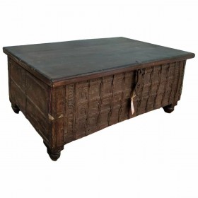 Baule Alexandra House Living Marrone Legno Riciclato 50 x 45 x 118 cm