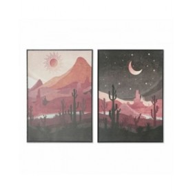 Quadro DKD Home Decor Paesaggio (2 Unità) (50 x 3 x 70 cm)