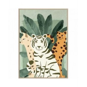 Quadro DKD Home Decor 83 x 4,5 x 123 cm Tropicale animali (2 Unità)