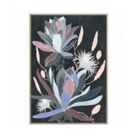Quadro DKD Home Decor 53 x 4,3 x 73 cm Fiori Moderno (2 Unità)