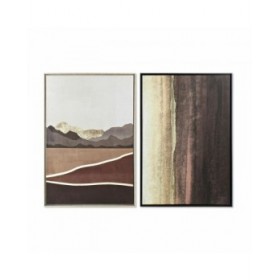 Quadro DKD Home Decor 84 x 4,5 x 124 cm 83 x 4,5 x 124 cm Astratto (2 Unità)