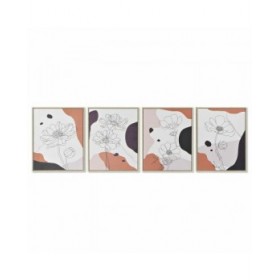 Quadro DKD Home Decor S3018016 Astratto (40 x 2,5 x 50 cm) (4 Unità)