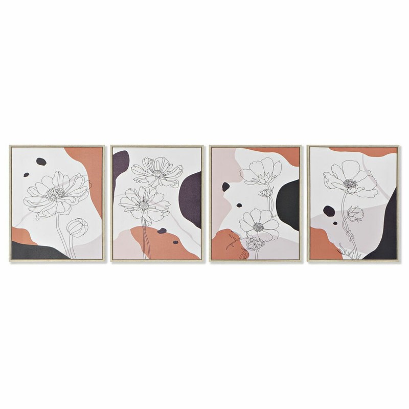 Quadro DKD Home Decor S3018016 Astratto (40 x 2,5 x 50 cm) (4 Unità)