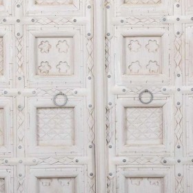 Armadio guardaroba Alexandra House Living Bianco Legno di mango 93 x 192 x 45 cm
