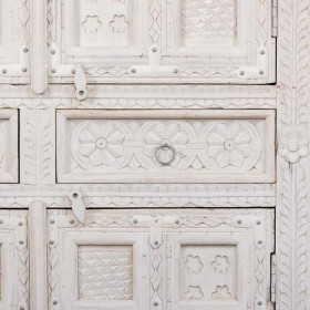 Armadio guardaroba Alexandra House Living Bianco Legno di mango 93 x 192 x 45 cm