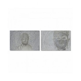 Quadro DKD Home Decor 120 x 2,8 x 80 cm Buddha Orientale (2 Unità)