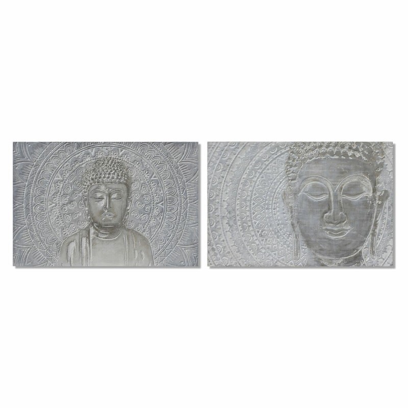 Quadro DKD Home Decor 120 x 2,8 x 80 cm Buddha Orientale (2 Unità)