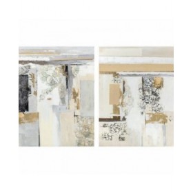 Quadro DKD Home Decor 90 x 2,4 x 120 cm Astratto Moderno (2 Unità)