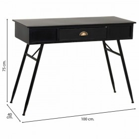 Ingresso con Cassetti Alexandra House Living Nero Metallo 40 x 75 x 100 cm
