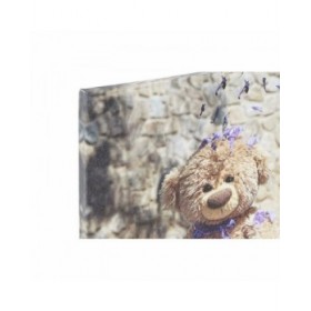 Quadro DKD Home Decor S3018130 Orso Per bambini (28 x 1,5 x 28 cm) (4 Unità)