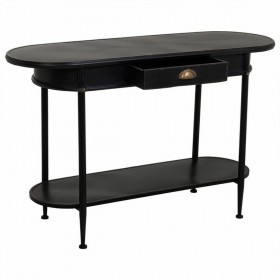 Ingresso con Cassetti Alexandra House Living Nero Metallo 41 x 75 x 120 cm