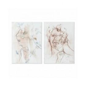 Quadro DKD Home Decor Astratto (50 x 1,8 x 70 cm) (2 Unità)