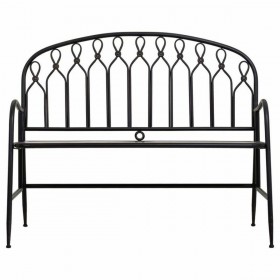 Panca Alexandra House Living Nero Metallo 56 x 98 x 118 cm