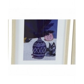 Quadro DKD Home Decor Vaso (35 x 2 x 45 cm) (4 Unità)