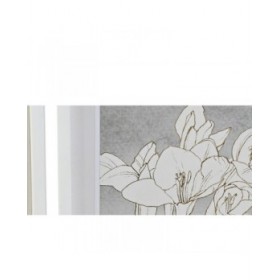 Quadro DKD Home Decor 55 x 2,5 x 70 cm Fiori Romantico (4 Pezzi)