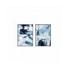 Quadro DKD Home Decor Astratto (2 Unità) (45 x 2 x 60 cm)