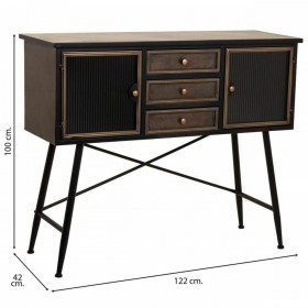 Credenza Alexandra House Living Marrone Metallo 42 x 100 x 122 cm