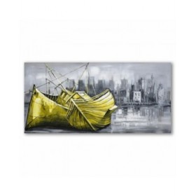 Quadro DKD Home Decor Città 120 x 3 x 60 cm Loft (2 Unità)