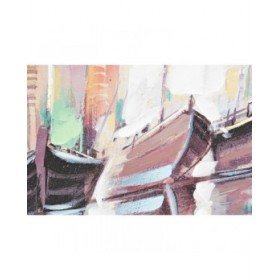 Quadro DKD Home Decor Città 80 x 3 x 80 cm Loft (2 Unità)