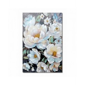 Quadro DKD Home Decor Fiori 80 x 3 x 120 cm Romantico (2 Unità)
