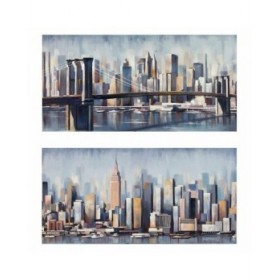 Quadro DKD Home Decor New York (120 x 3 x 60 cm) (2 Unità)