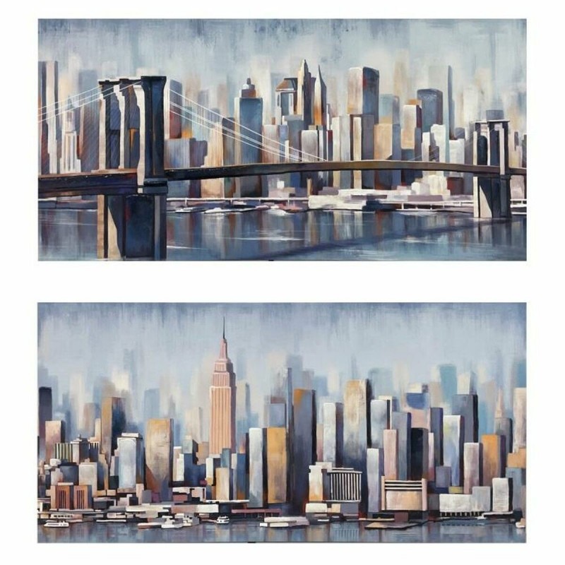 Quadro DKD Home Decor New York (120 x 3 x 60 cm) (2 Unità)