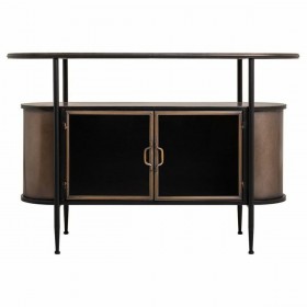 Credenza Alexandra House Living Marrone Metallo Vetro 42 x 80 x 121 cm