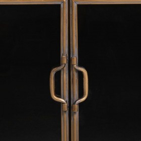 Credenza Alexandra House Living Marrone Metallo Vetro 42 x 80 x 121 cm