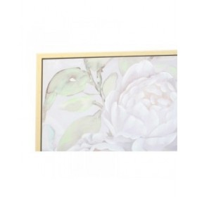 Quadro DKD Home Decor 80 x 4 x 80 cm Fiori Shabby Chic (2 Unità)