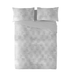 Lampada da tavolo Alexandra House Living Bianco Grigio Metallo Stoffa 220-240 V 23 x 49 x 23 cm