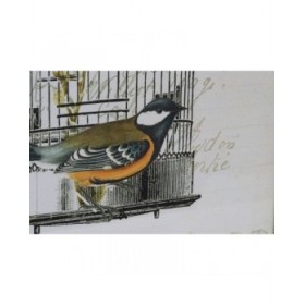 Quadro DKD Home Decor 34 x 2 x 44 cm Gabbia Shabby Chic (4 Pezzi)