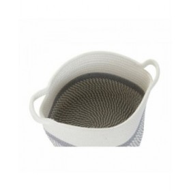 Cestino DKD Home Decor Azzurro Nero Beige Grigio 25 x 25 x 20 cm (4 Pezzi)