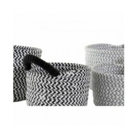 Set di Cestini DKD Home Decor Fibra naturale 18 x 18 x 14 cm