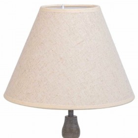 Lampada da tavolo Alexandra House Living Bianco Grigio Metallo Stoffa 220-240 V 23 x 51 x 23 cm