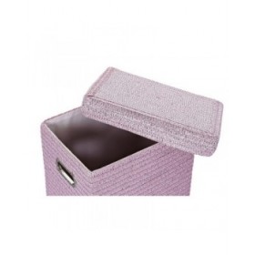 Cestino Multiuso DKD Home Decor Rosa Argentato polipropilene 44 x 36 x 50 cm 4 Kg 5 Pezzi